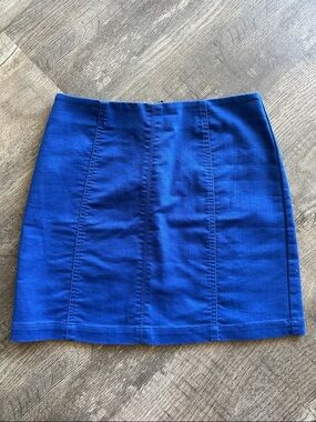 Forever 21 Royal Blue Panelled Mini Skirt